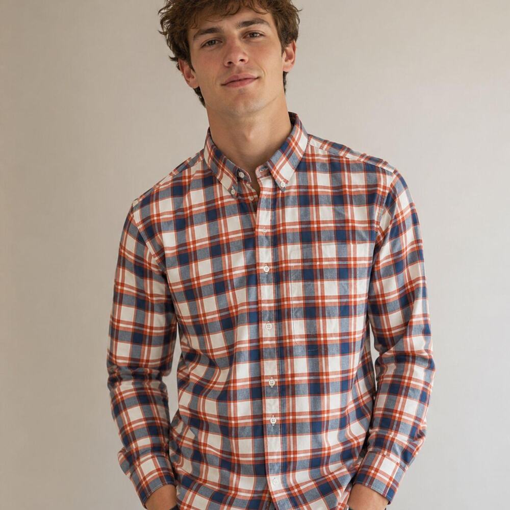 Uniqlo red navy white